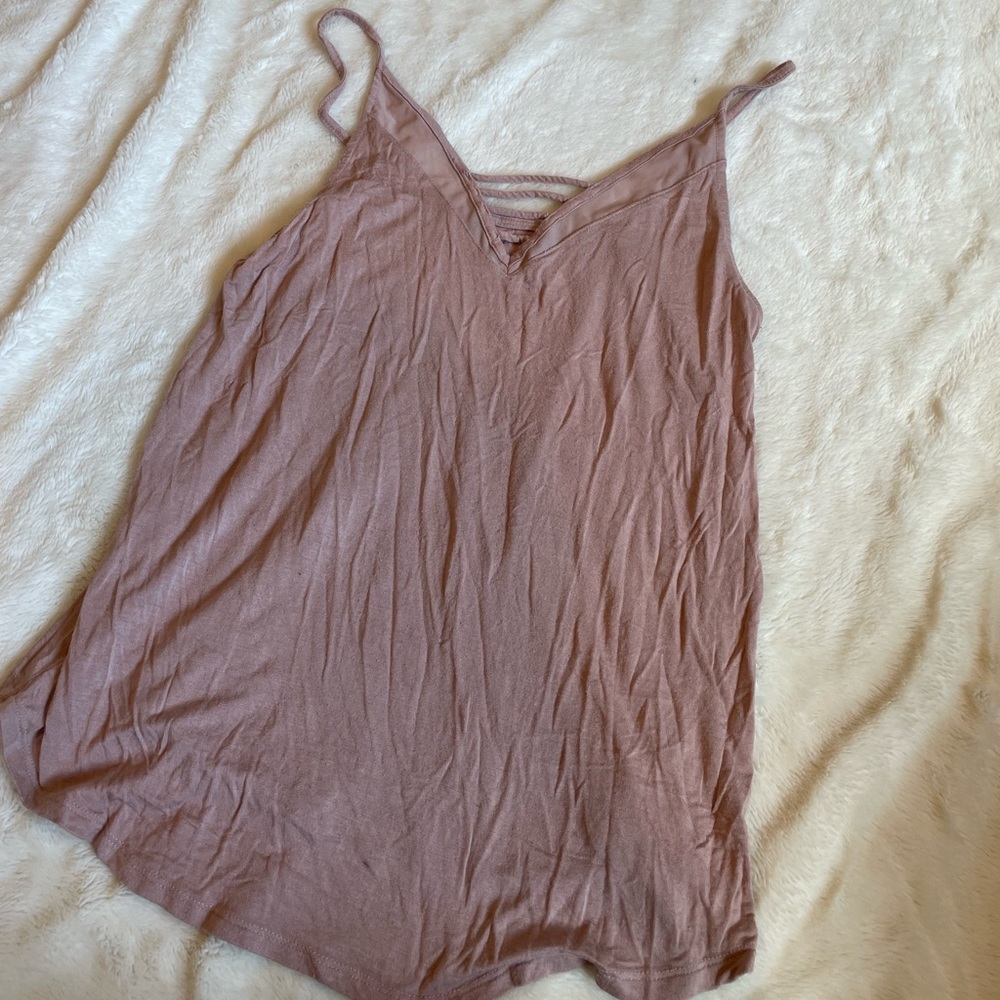 Pink soft & sexy American eagle tank top
